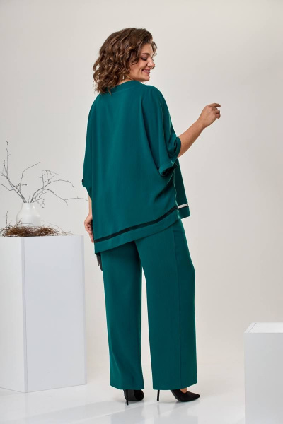 Блуза, брюки Romanovich Style 2-2430 бирюзовый - фото 4