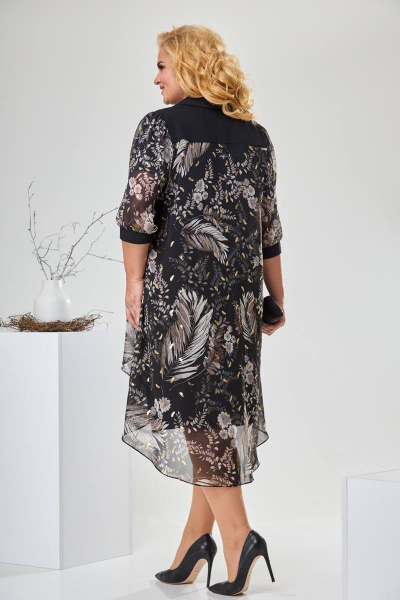 Жакет, платье Romanovich Style 3-2428 черный - фото 6