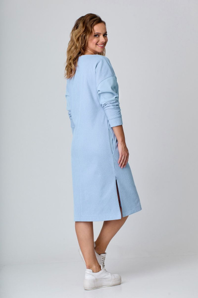 Платье Мишель стиль 1088-1 голубой - фото 3