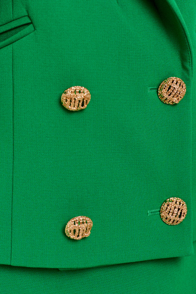 Жакет, юбка Панда 135110w зеленый - фото 4