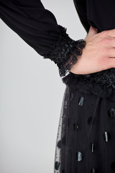 Блуза, юбка T&N 7339 черный - фото 9