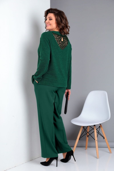 Блуза, брюки Ивелта плюс 2974 зеленый - фото 2