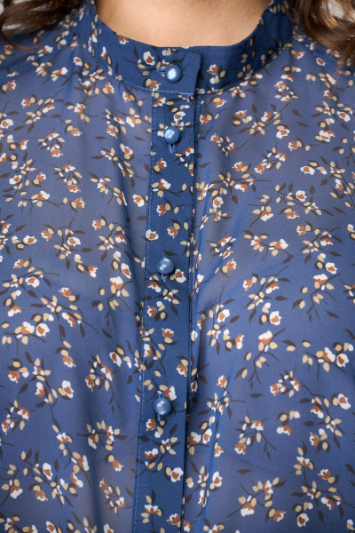 Блуза ANASTASIA MAK 1026 индиго - фото 8