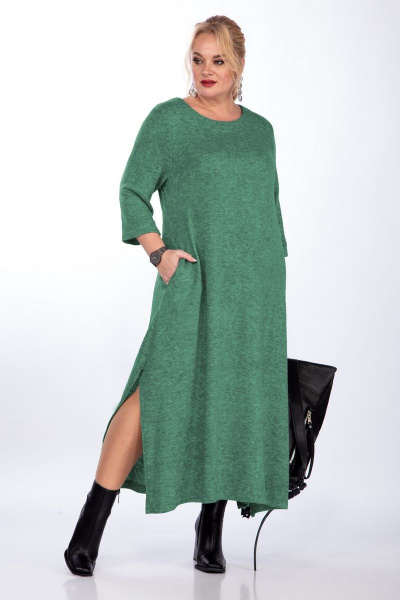 Платье Anastasia 687 зеленый - фото 1