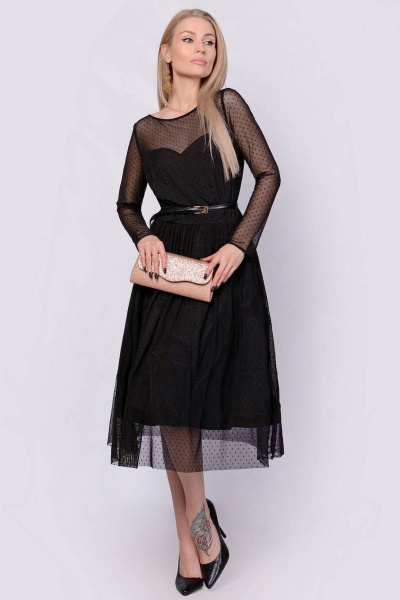 Платье PATRICIA by La Cafe C14696-1 черный - фото 1