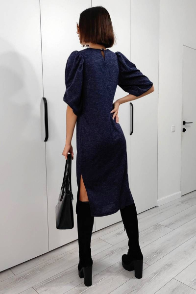 Платье PATRICIA by La Cafe C15254 темно-синий - фото 4