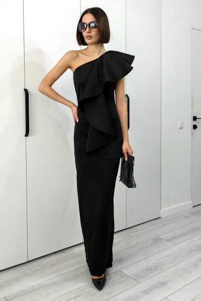 Платье PATRICIA by La Cafe F15420 черный - фото 2