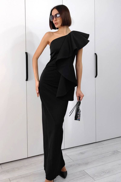 Платье PATRICIA by La Cafe F15420 черный - фото 1
