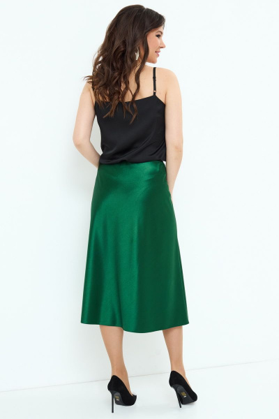 Блуза, топ, юбка Магия моды 2201 черный+зеленый - фото 3