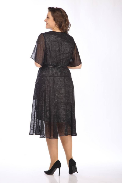 Платье, туника Lady Style Classic 1875/2 серый_с_черным - фото 5