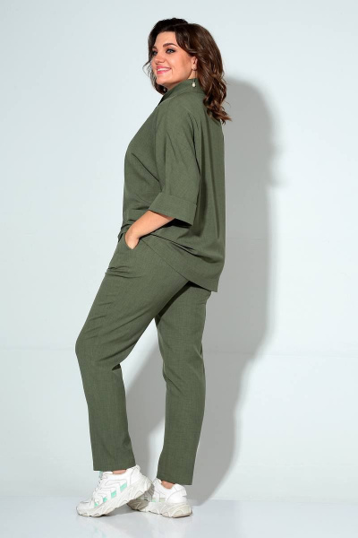 Блуза, брюки Liona Style 862 зеленый - фото 3