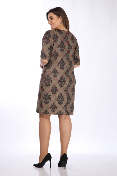 Платье Lady Style Classic 926/17 коричневый_с_черным - фото 4