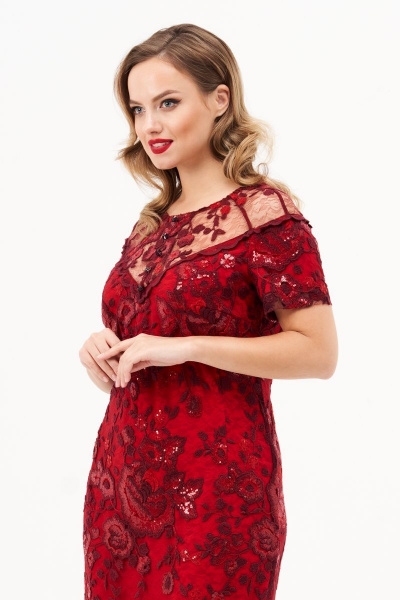 Платье Condra 4956 красный - фото 3