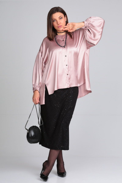 Блуза Lady Secret 0142 перламутрово-розовый - фото 6