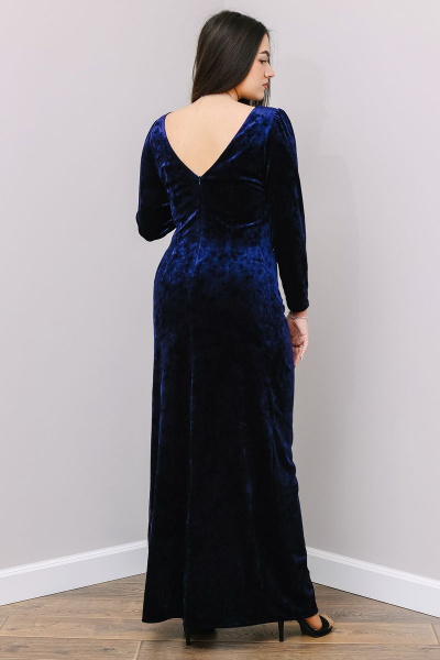 Платье MadameRita 1290 синий - фото 3
