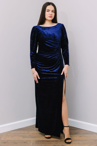 Платье MadameRita 1290 синий - фото 2