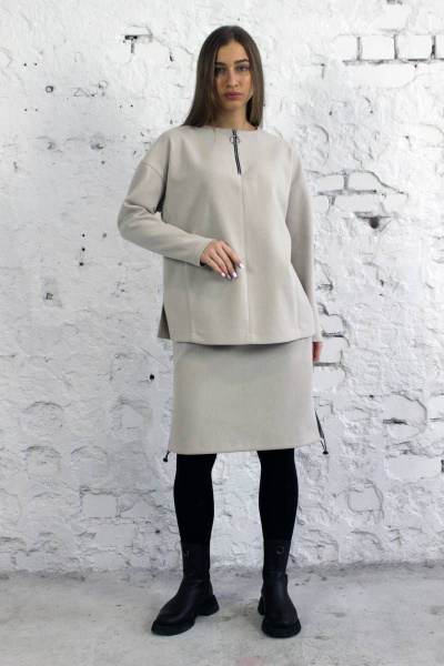 Туника Arisha 384 бежевый - фото 7
