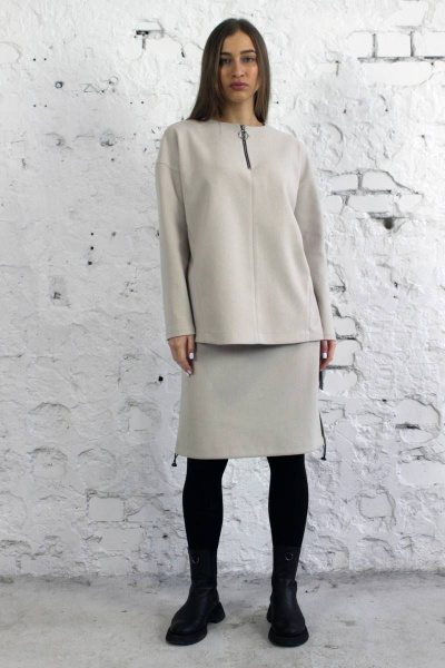 Туника Arisha 384 бежевый - фото 6