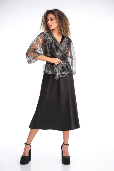 Блуза, платье Karina deLux B-261-1 черный - фото 1