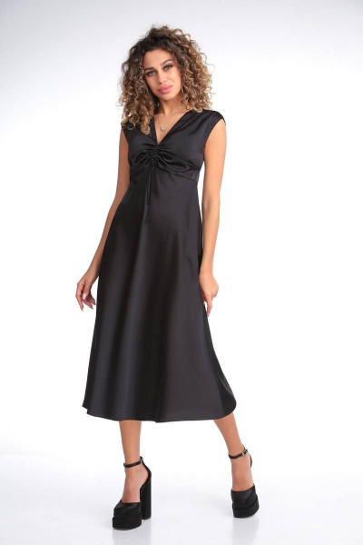 Блуза, платье Karina deLux B-261-1 черный - фото 4