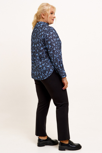 Блуза Панда 123140w черно-синий - фото 3