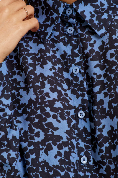 Блуза Панда 130740w черно-синий - фото 5