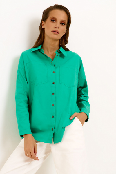 Блуза Панда 131840w зеленый - фото 1