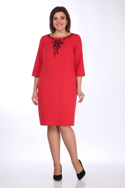 Платье Lady Style Classic 1162 красные_тона - фото 1