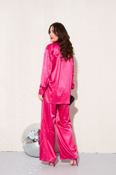 Блуза, брюки Anastasia 843 ярко-розовый - фото 9