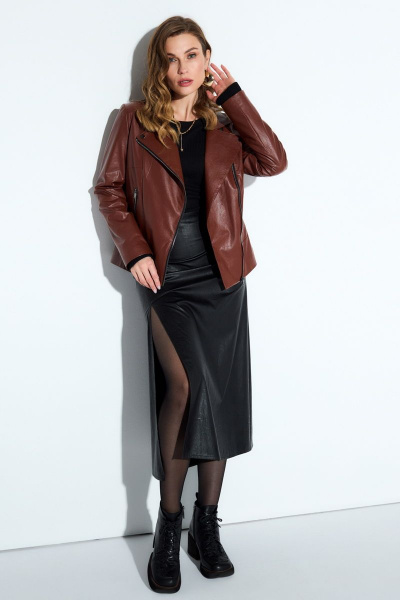 Куртка TEZA 4201 коричневый - фото 5
