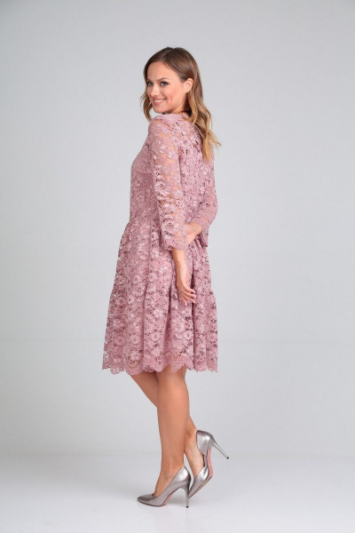 Платье Милора-стиль 827 розовый - фото 4