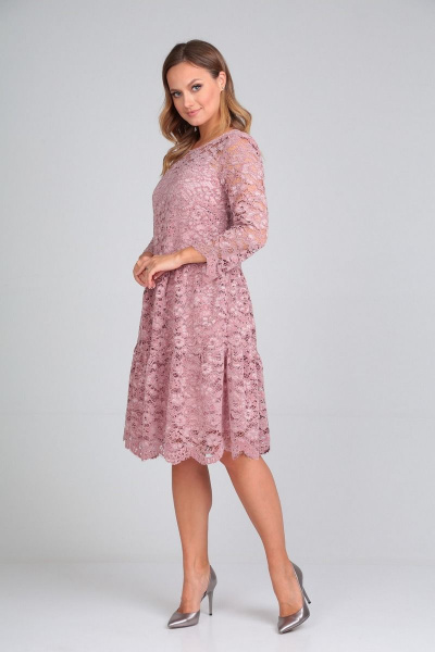Платье Милора-стиль 827 розовый - фото 2