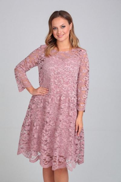 Платье Милора-стиль 827 розовый - фото 3
