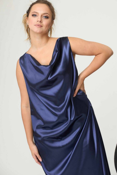 Платье SOVA 11046 синий - фото 4