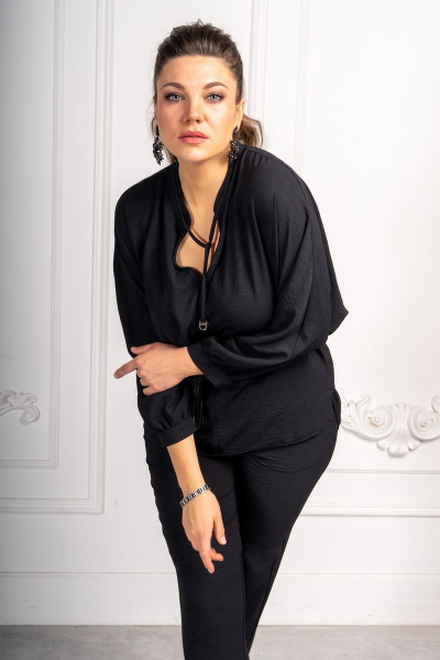 Блуза Andina 110 черный - фото 5