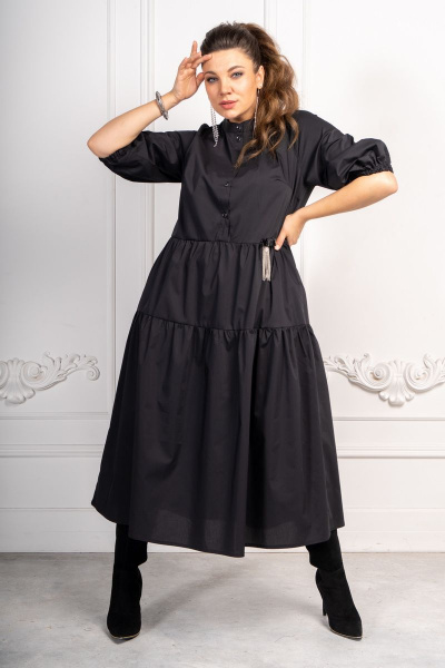 Платье Andina 812 черный - фото 1