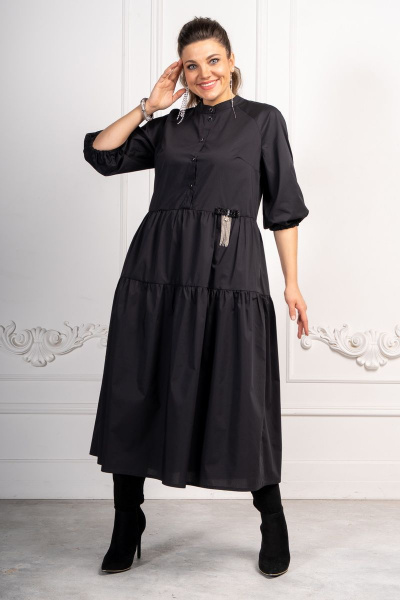 Платье Andina 812 черный - фото 6