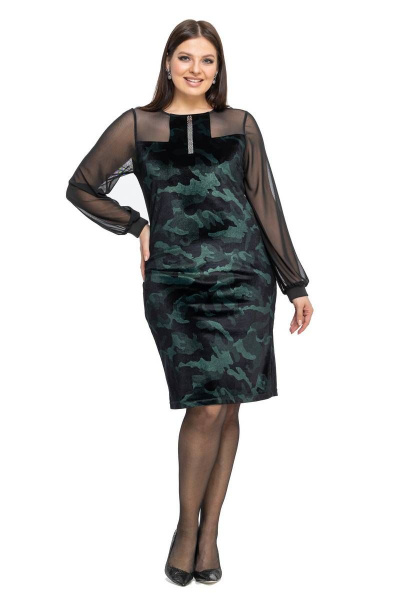 Платье Effect-Style 838 Чёрный,хаки - фото 1