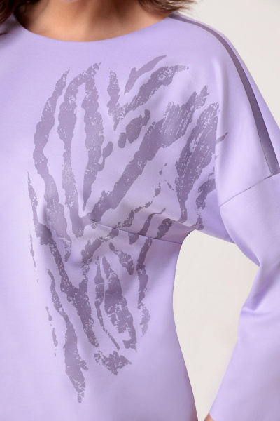 Блуза, юбка Мишель стиль 1050-2 лавандовый - фото 3