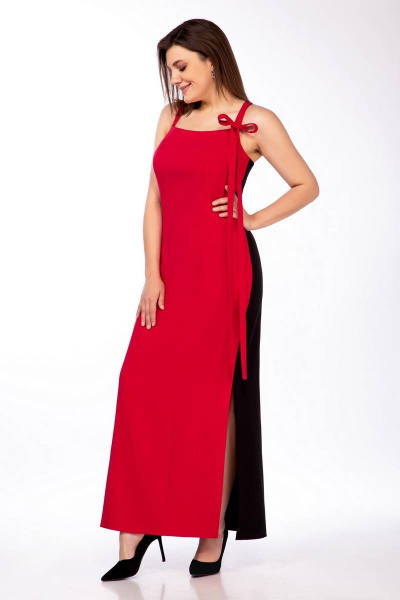 Платье LaKona 11463 красно-черный - фото 1