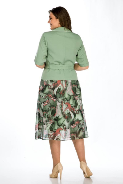 Жакет, юбка Lady Style Classic 2670/2 зеленая_мята - фото 5