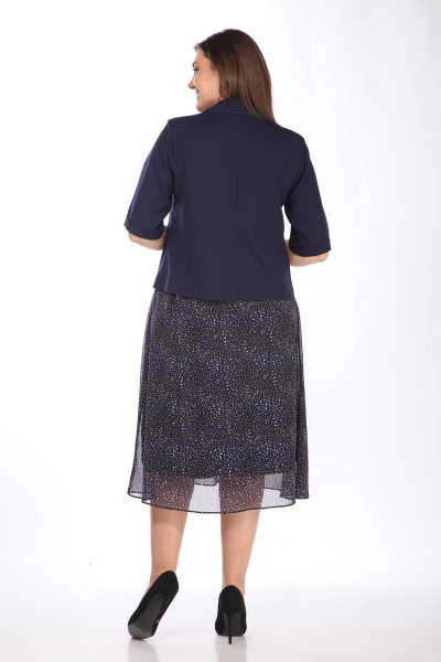 Жакет, юбка Lady Style Classic 2670/3 темно-синий - фото 5