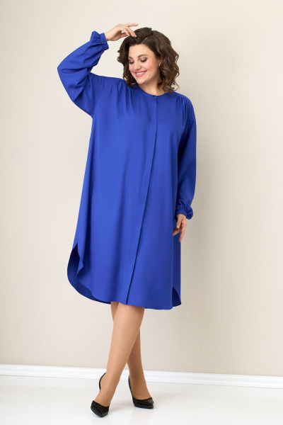 Платье VOLNA 1273 васильково-синий - фото 5