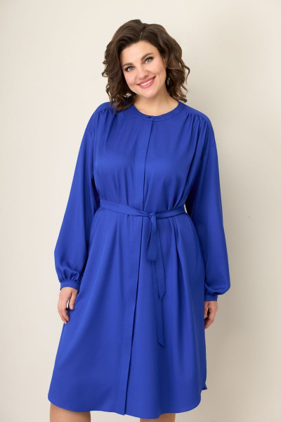 Платье VOLNA 1273 васильково-синий - фото 3