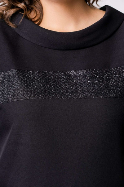 Платье EVA GRANT 219 черный+тесьма - фото 8