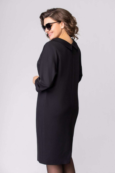 Платье EVA GRANT 219 черный+тесьма - фото 7