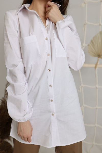Блуза AMORI 6389 белый - фото 2