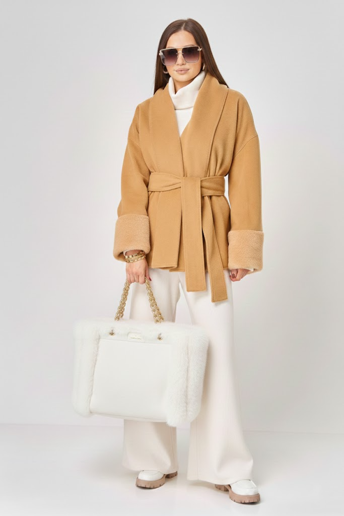 Пальто: V&N Fashion 1073 охра