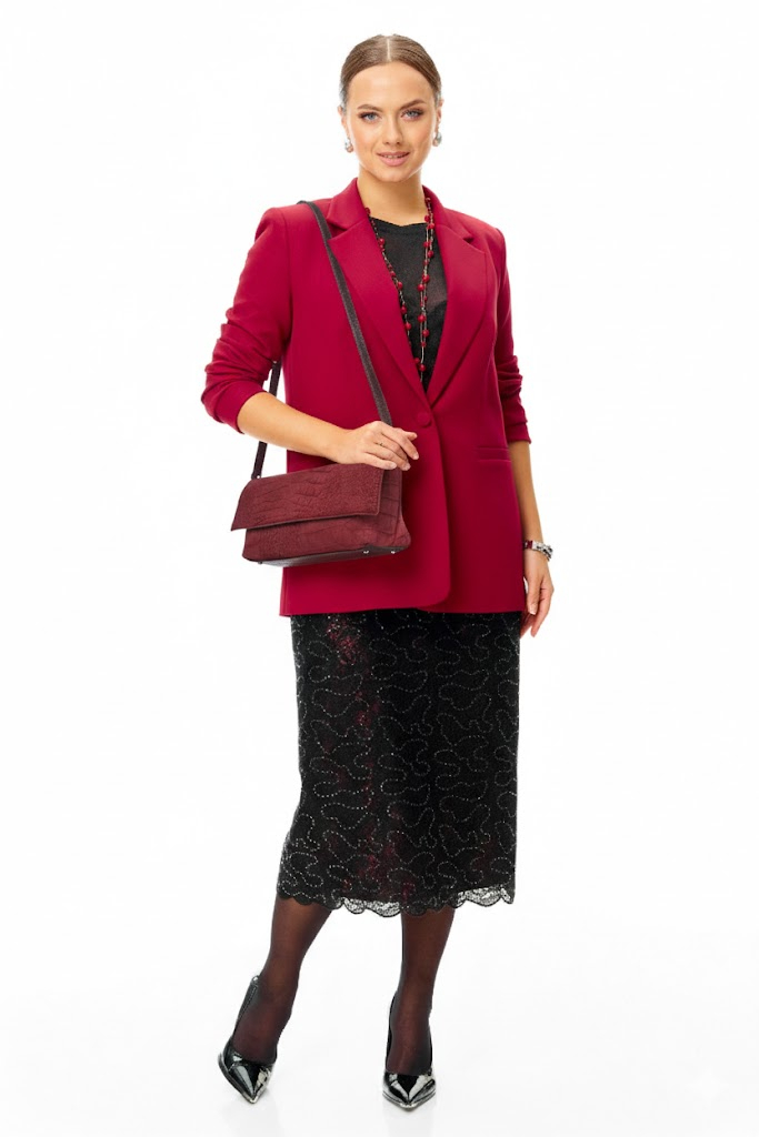 Костюм: T&N 7710 бордо-черный