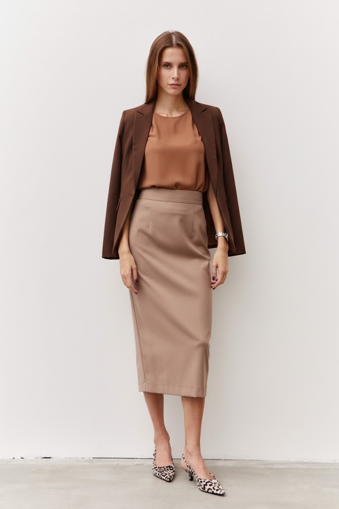 Юбка: Luitui R2072 бежевый